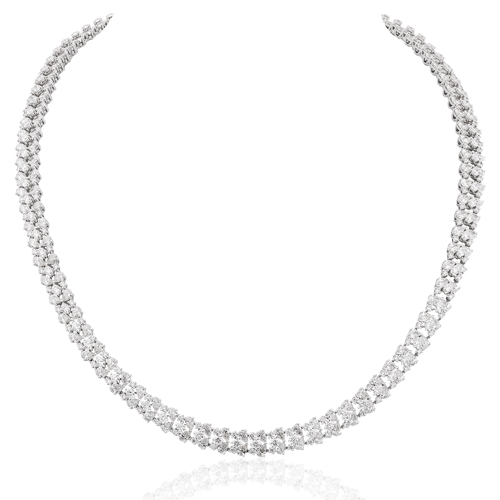 14,39 Ct. Diamond Design Necklace